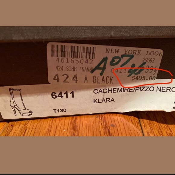 New Nando Muzi Suede Lace Heels Open Toe Boots, 9 - Picture 13 of 13